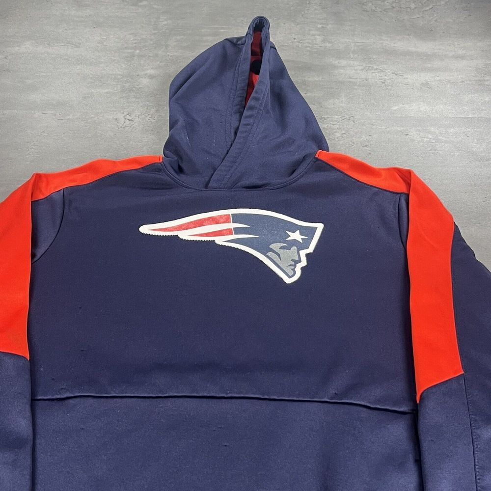 NFL New England Patriots Hoodie Youth XL‎ / Women S Sweatshirt Fleece Logo Gym